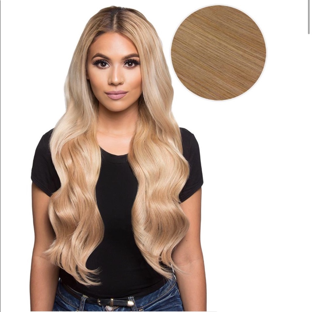 bella mi dirty blonde clip in extensions